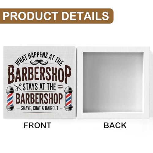Barber Shop Decor - Funny Hairdresser Gift Sign, 5x5 Inch