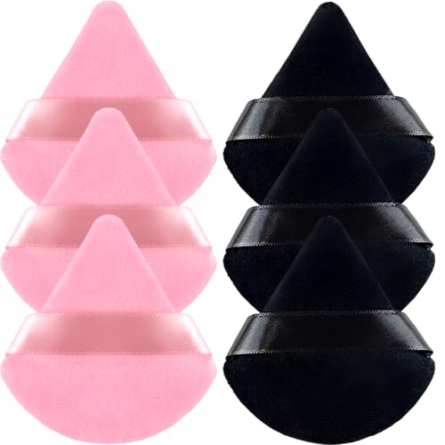 6PCS Triangle Powder Puff Set Soft Makeup Sponges for Foundation