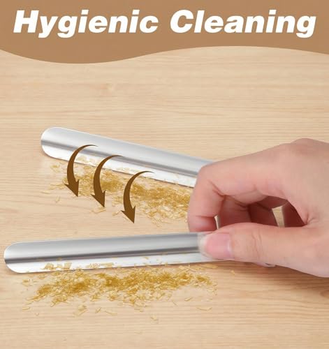 Stainless Steel Table Crumb Sweeper Set - 6 Pack for Servers