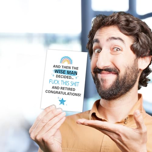 Funny Retirement Card for Men - Humorous Congratulations Card