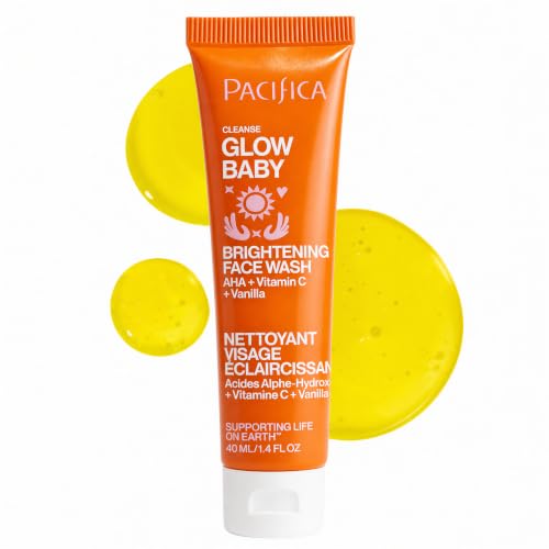 Pacifica Glow Baby Brightening Facial Cleanser 1.4 oz Vitamin C Face Wash