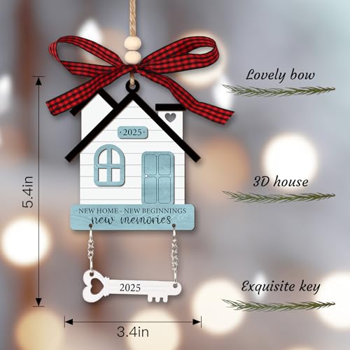 2025 Wooden House Ornament - New Home Keepsake Gift