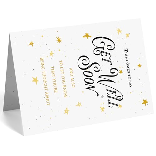 Get Well Soon Card MOROLURU Card-253 Thinking of You Recovery Support