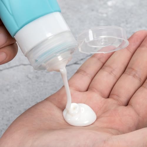 PHOVSUV 5-Pack Leak-Proof TSA Approved Silicone Travel Bottles - 90ml