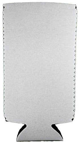 Coolie Junction White Blank Slim Can Cooler for 12oz Skinny Cans