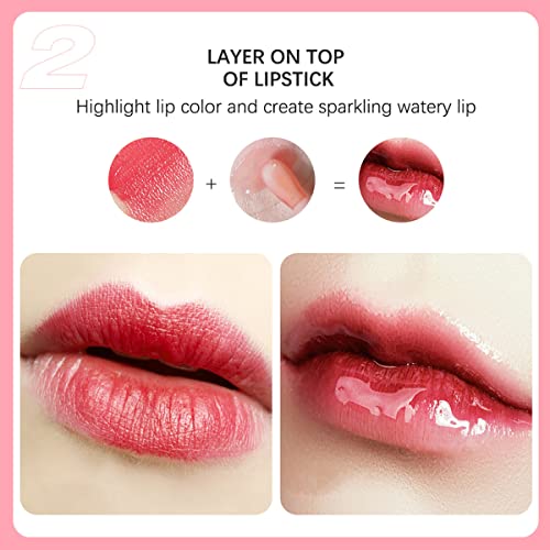 Alisesun Hydrating Tinted Lip Oil Cherry Red Glossy Lip Balm