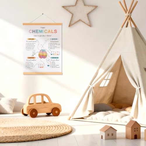 Motivational Mental Health Poster with Hanger Frame - 12x16 Inch