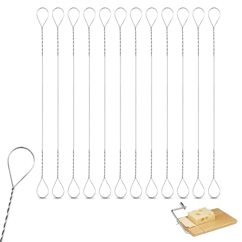 Giantree 12 Pcs Cheese Slicer Wire Replacement Kit - 5.7 Inch Stainless Steel