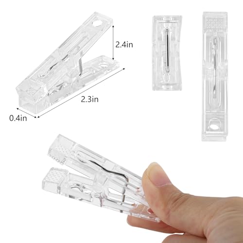 40 Pcs Beach Towel Clips - Durable Plastic Clothespins for Hanging