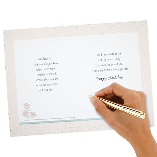 Hallmark Birthday Card for Granddaughter with Removable Heart Ornament