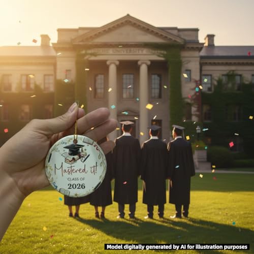 2026 Graduation Ornament - Ceramic Keepsake Gift with Box