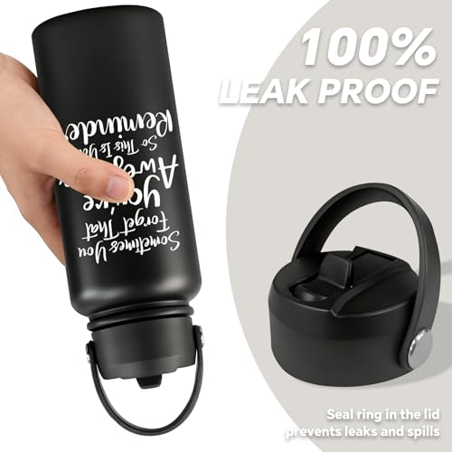 Black 32 oz Water Bottle - Sometimes You're Awesome Gift for Men