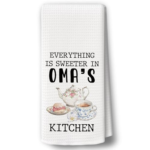 Kitchen Towels for Grandma - Decorative Hand Towels 16x24