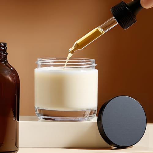2oz Clear Glass Jars with Black Lids - 3 Pack for Storage & Travel