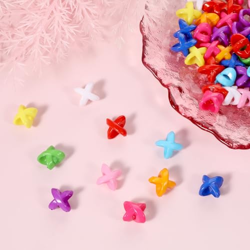 100 Pcs Hair Beads for Braids, Colorful Acrylic Candy Color Loc Dreadlock Hair Jewelry