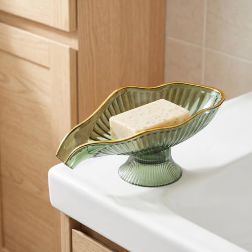 BESPORTBLE Self-Draining Soap Dish for Bathroom & Kitchen
