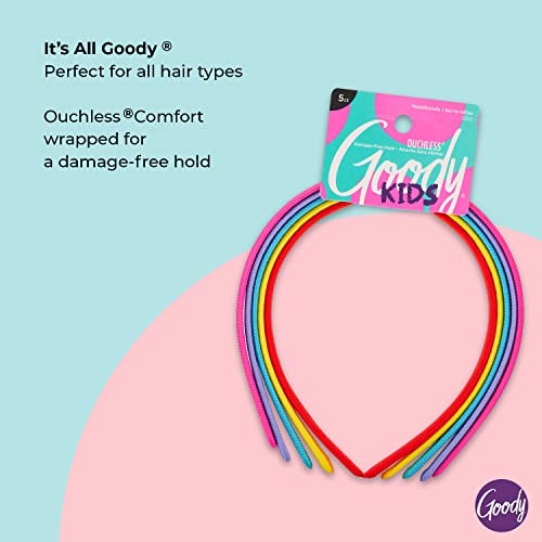 Goody Kids Ouchless Fabric Headband Assorted Colors 5-Pack