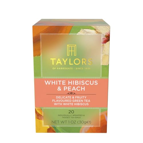 Taylors of Harrogate White Hibiscus & Peach Green Tea - 20 Bags