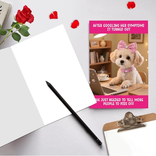 Funny Dog Birthday Card for Women - Hilarious Gift for Dog Moms