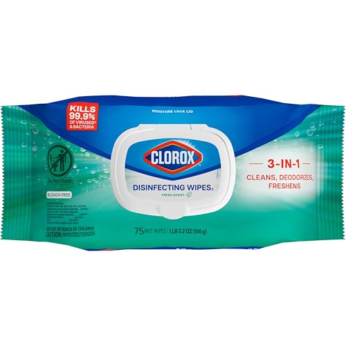 Clorox Disinfecting Wipes - Bleach Free, Fresh Scent, 75 Count