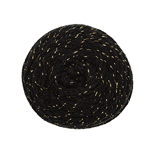 Red Heart Super Saver Metallic Yarn - Black Gold, 3-Pack
