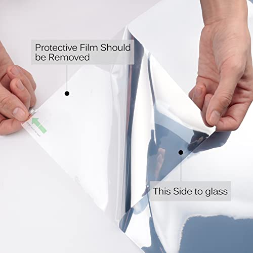 KESPEN One-Way Mirror Window Privacy Film, Heat Control Tint, 17.5" x 6.5'