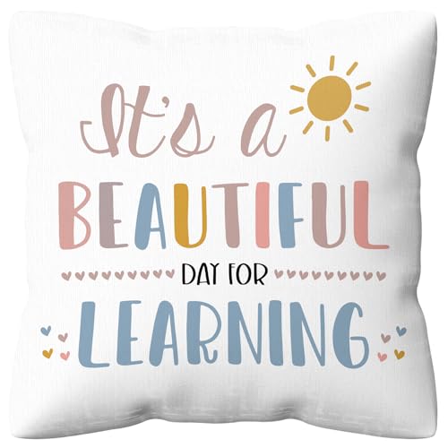 Beautiful kdqua Boho Classroom Pillow Covers 18x18 - Read Corner Decor, Gift for Teachers & Students