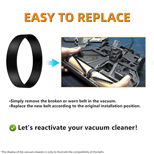 JEDELEOS Replacement Vacuum Cleaner Belts for Rainbow E/SE Series (Pack of 2)