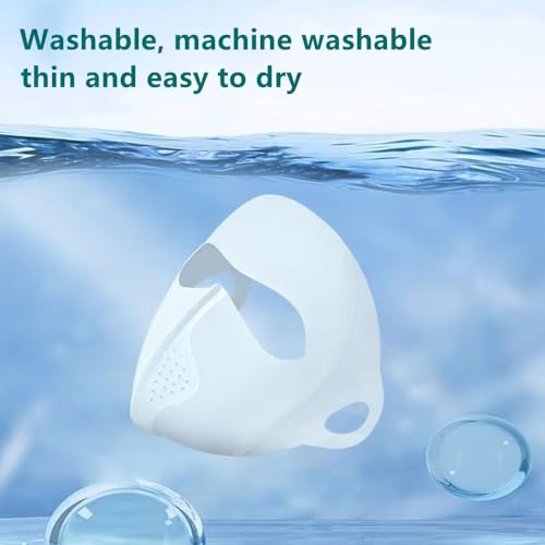 3 Pack Full-Face Face Covering, Women Sun Protection Face Mask, Full Face Sunscreen Mask After Laser Beauty Treatment, Full Face Mask for Covering Facial Allergies, Washable Reusable Multicoloured