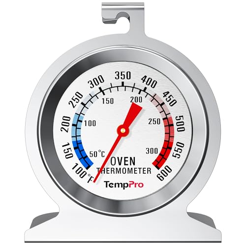 TempPro Oven Thermometer for Gas Oven - Stainless Steel, 3x3x1.61"