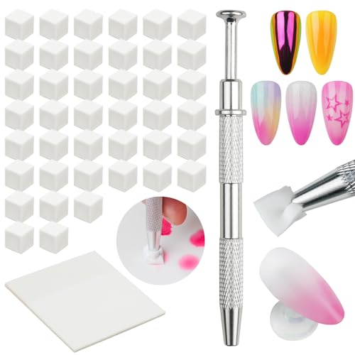 EARLMONI Ombre Nail Sponge and Palette Kit with Grabbing Pen