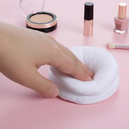 LXUEJIE Large Body Powder Puffs 5-Pack - Soft Velour Dusting Puffs