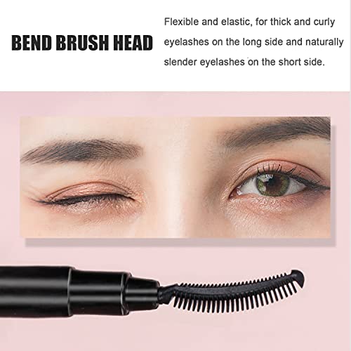 Ksvsonrvi 3-Piece Mini Makeup Brush Set with Caps, Portable Travel Eyebrow, Eyelash and Lip Brushes