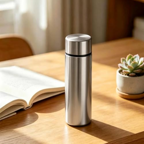 Silver Mini Stainless Steel Insulated Water Bottle - 5 oz Leak Proof Flask