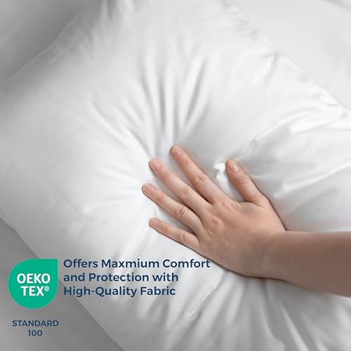 Dreamology Waterproof Pillow Protector 2 Pack - Standard Size 20x26