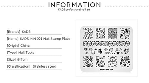 Cat Nail Art Stamping Plate Stainless Steel Manicure Template