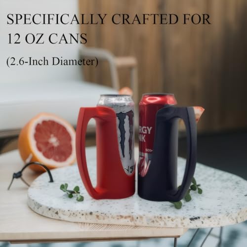 3D Printed Slim Can Holder for 12 Oz Beverages with Handle