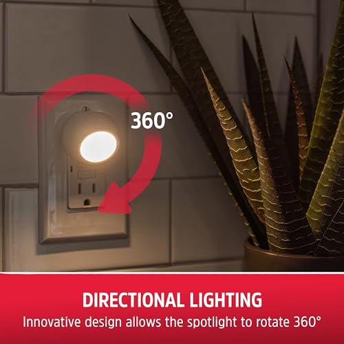 Energizer 2 Pack Rotating Night Light with Dusk to Dawn Sensor