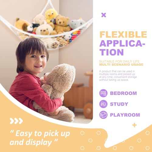 Lazebox Stuffed Animal Hammock - Large Capacity Toy Storage Net