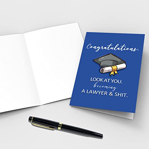 Funny Graduation Card for Law Students - Celebrate Becoming a Lawyer