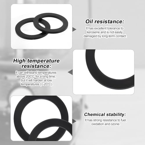 12pcs No.2 Fuel Cap Seals for Coleman 220 Lanterns, Black Fluorine Rubber Lanterns and Stoves Fuel Cap Replacement