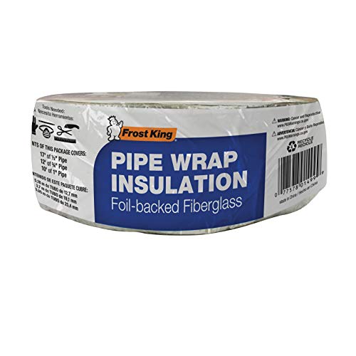 Frost King Foil Backed Fiberglass Pipe Wrap, 3"x1"x25' (Pack of 2)