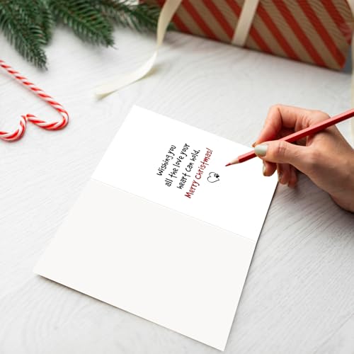 Dog Christmas Cards Set with Envelopes and Stickers - 6 Festive Designs