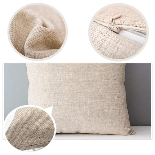Ladybug Throw Pillow Cover 18 x 18 Inch Summer Daisy Cotton Linen Cushion Case