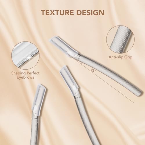 BoxedHome Eyebrow Razor with 11 Blades & Travel Case for Women and Men