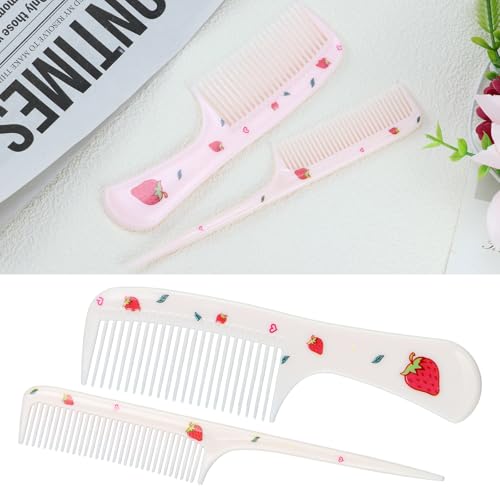 EMYVSVO 4-Piece Kids Hair Comb Set - Fine-Tooth Plastic Styling Brushes