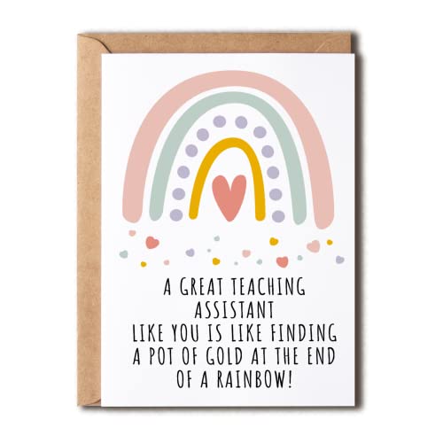 Teaching Assistant Card - Thoughtful Gift for Educators - 5x7