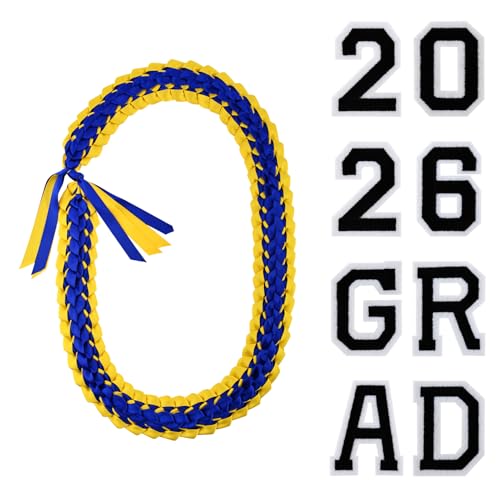 2026 Graduation Ribbon Lei with Brooches - Double-Sided Garland for DIY