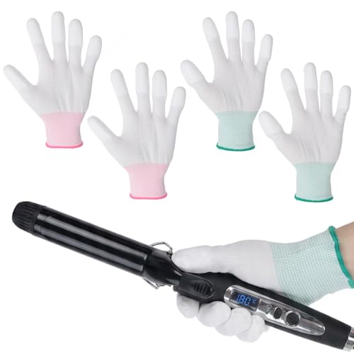 Heat Resistant Gloves 4PCS for Hair Styling and Quilting Sewing