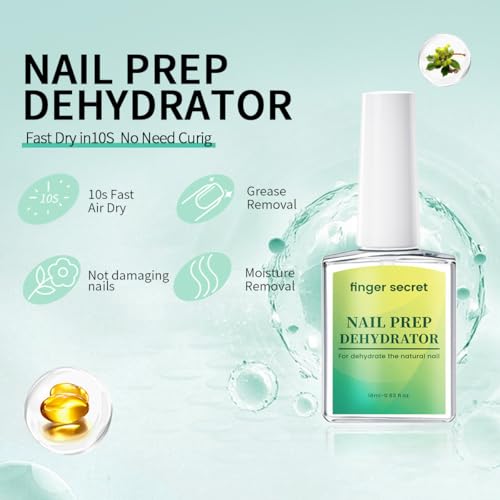 AOBOO Nail Prep Dehydrator 18ml for Natural Nails & Acrylic Gel Polish